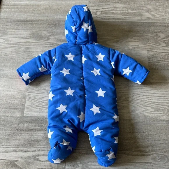 Vintage Blue Star Lily & Jack Newborn Baby Bunting - Picture 4 of 8